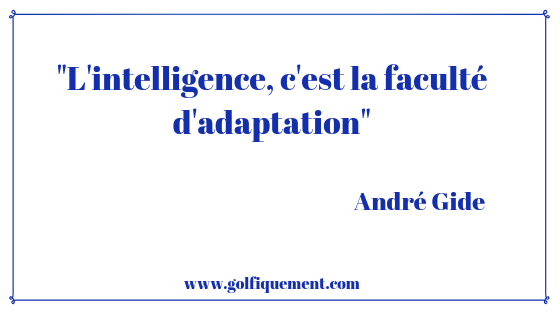 Citation inspirante André Gide Golfiquement